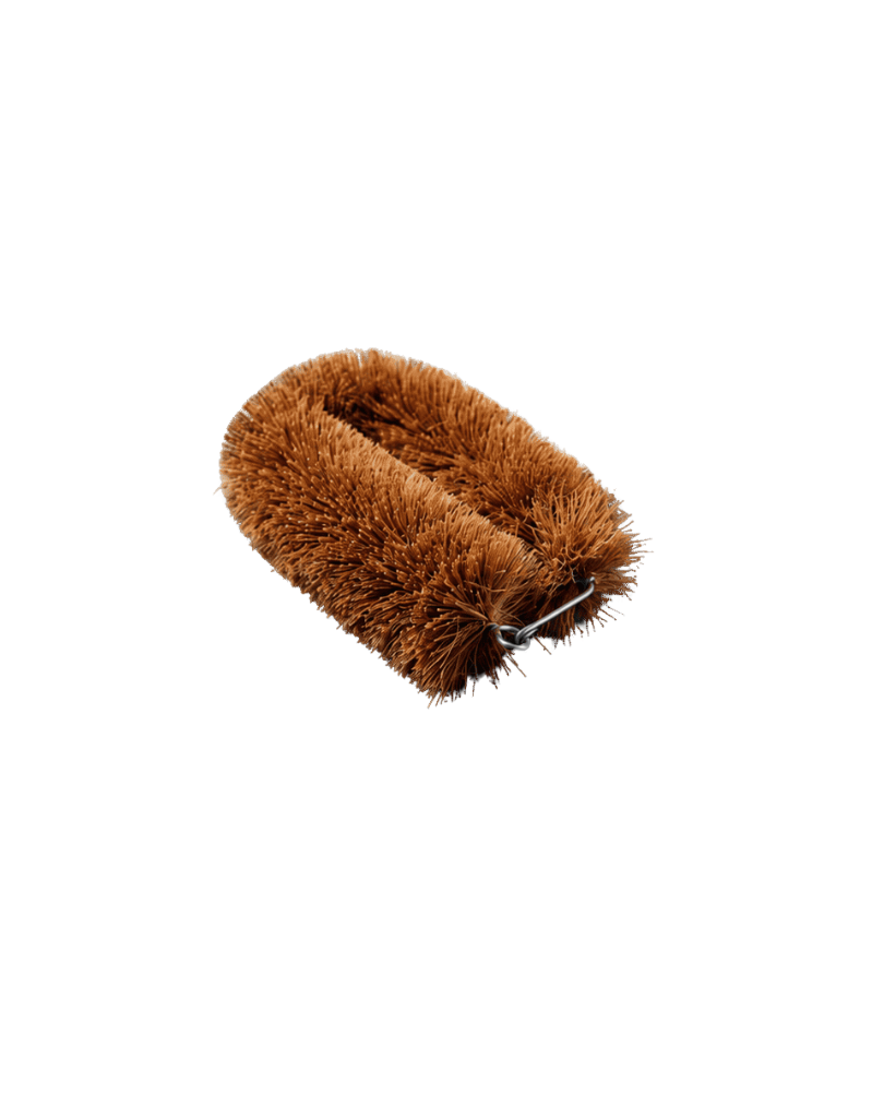 U-shaped coconut fiber brush made from cocofiber and wood
